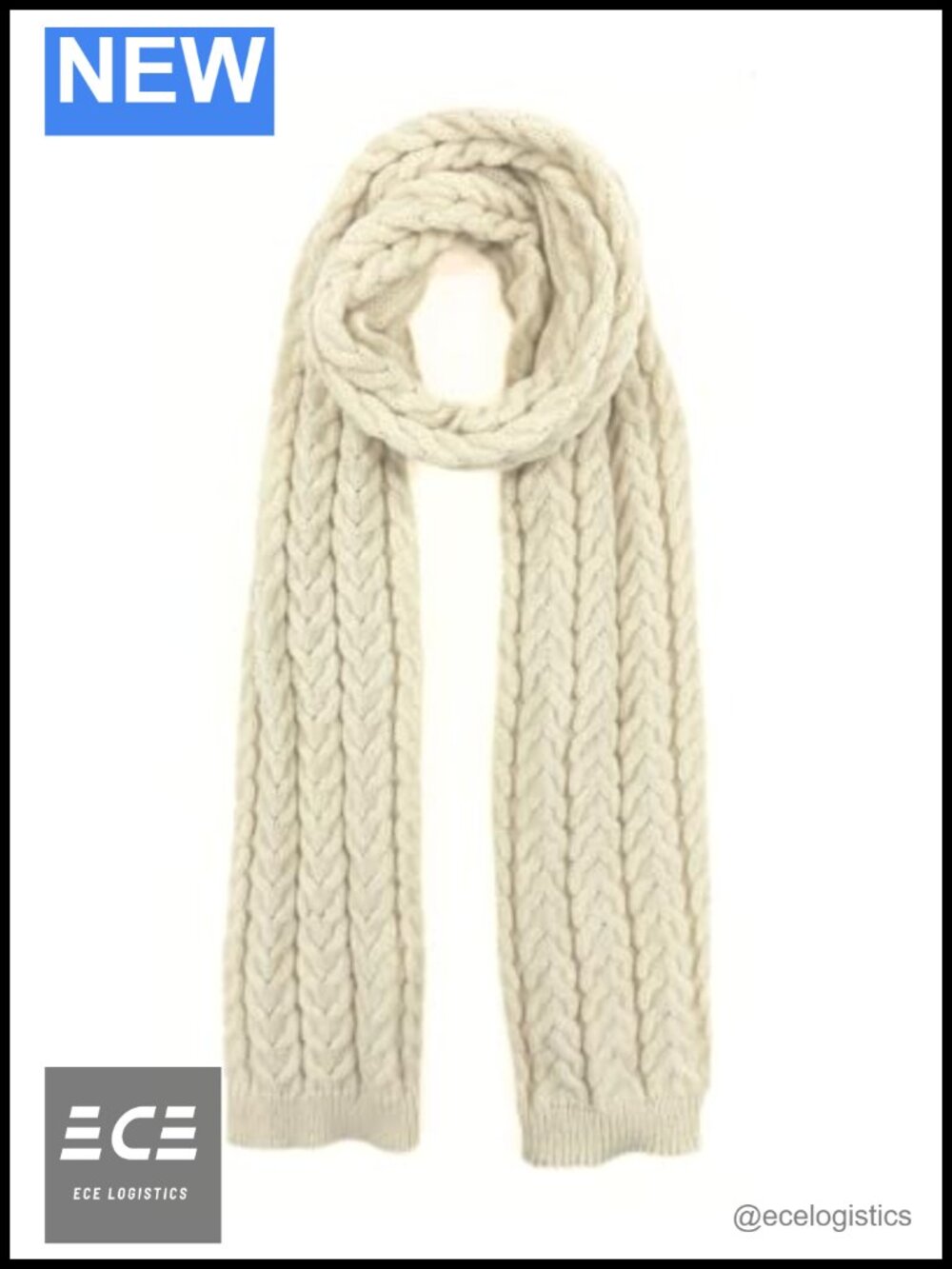Humble Hilo Basic Knitted Scarf Large Neck Women Men Knit Winter